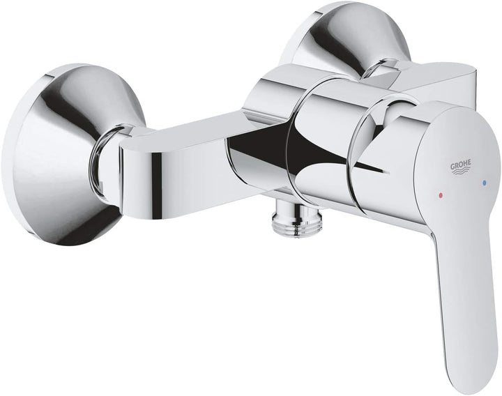 GROHE BauEdge - Badewannenarmatur (integriertes Rücklaufventil, automatische Umstellung für Badewann