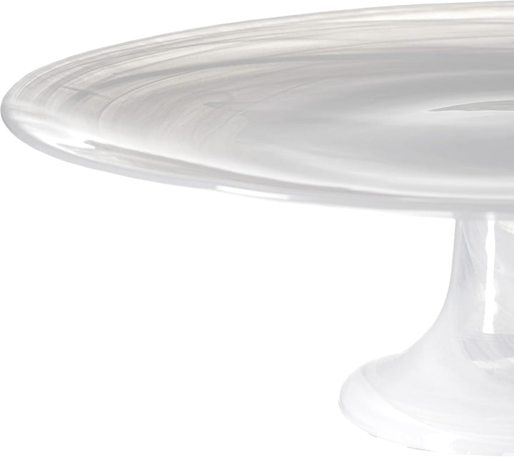 LEONARDO HOME Alabastro Torten-Platte, Teller mit Fuss, Glas-Platte für Torten, Kuchen, Cupkackes in