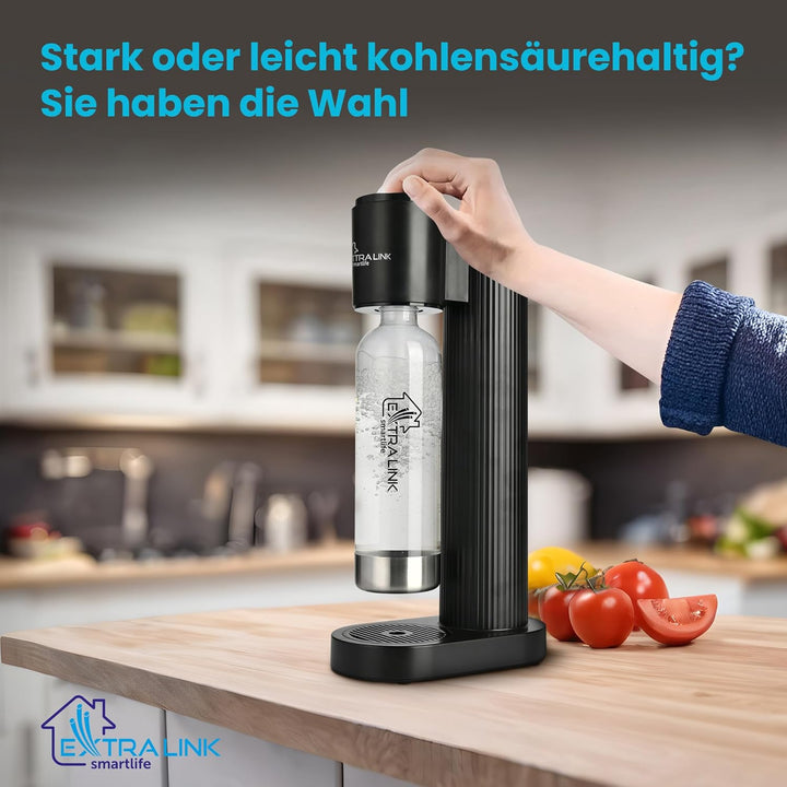 Extralink Smart Life Wassersprudler, Kompakte Grösse, Leicht bis Stark Kohlensäurehaltig - Sprudelwa