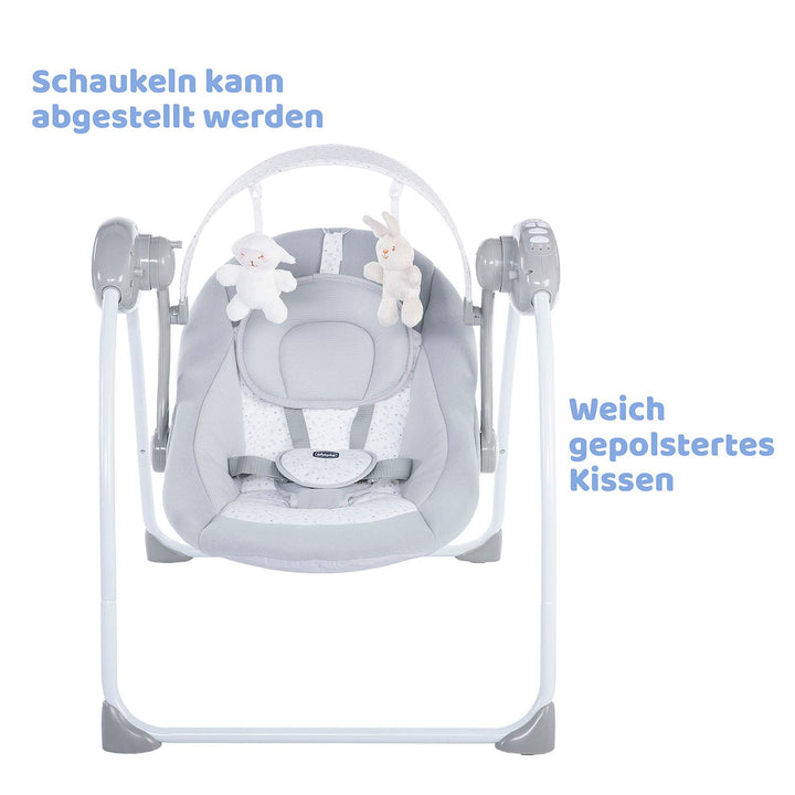 Chicco Relax & Play Elektronische Babywippe ab 0 Monaten bis 9 kg,Verstellbare Wippe und Babyschauke