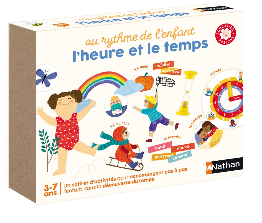 Nathan Rhythmus Uhrzeit und Zeit - Originelles Set zum Lernen von Kindern ab 3 Jahren, 31165