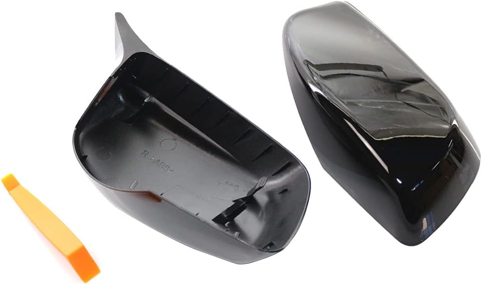 KYYET Rückansicht Wind Spiegel Abdeckung Kappe im M-Stil, für 5er-Serie E60, E61, E63, E64 2003-2007