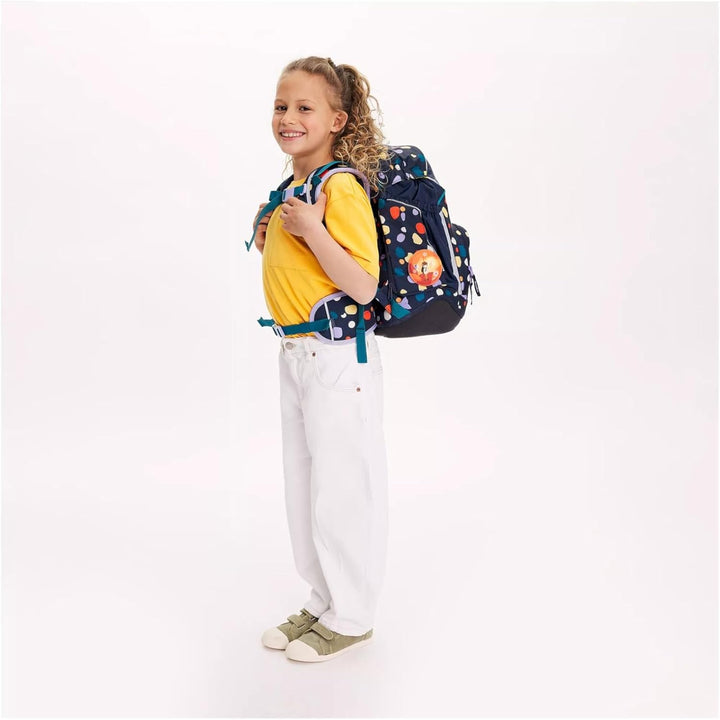 ergobag Pack Set ergonomischer Schulrucksack flexibel 6-teilig Set 1. Klasse Grundschule für Mädchen
