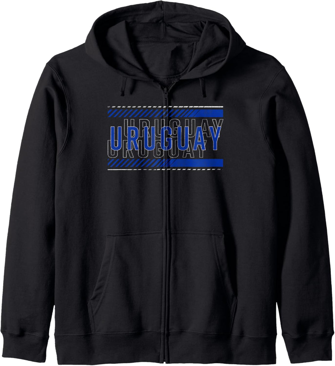 Fifth Sun Uraguay Text Overlay Kapuzenjacke