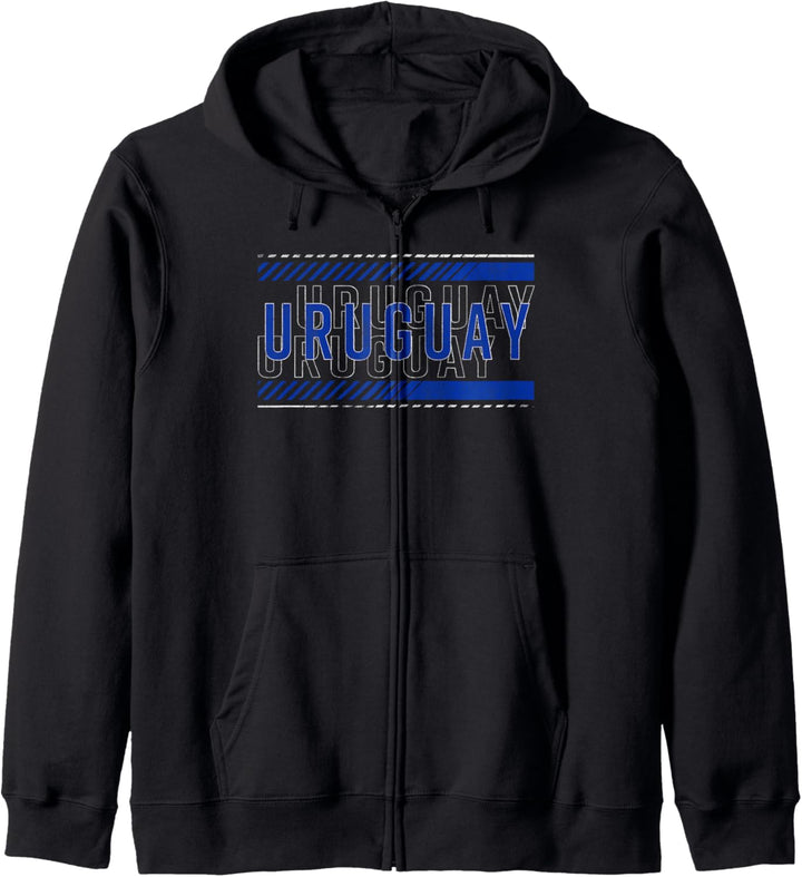 Fifth Sun Uraguay Text Overlay Kapuzenjacke