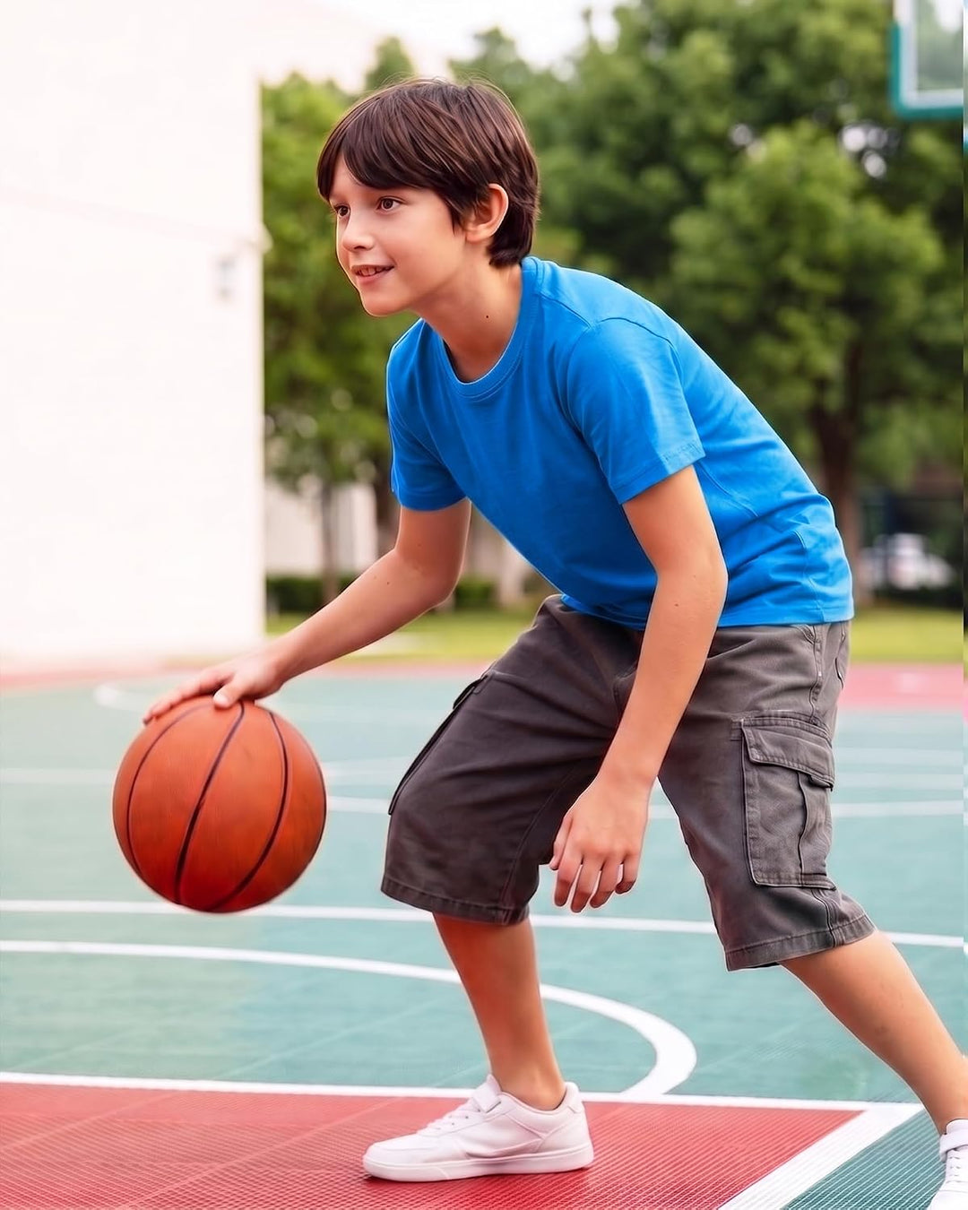 LAPASA Kinder T Shirt 100% Baumwolle 4er Pack Unisex 3-13 Jahre/ 95-165 Jungen Mädchen K01 3-4 Jahre