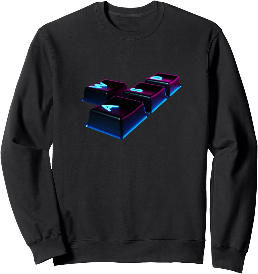 WASD Gaming Gamer PC Tastatur Gamer WASD Sweatshirt