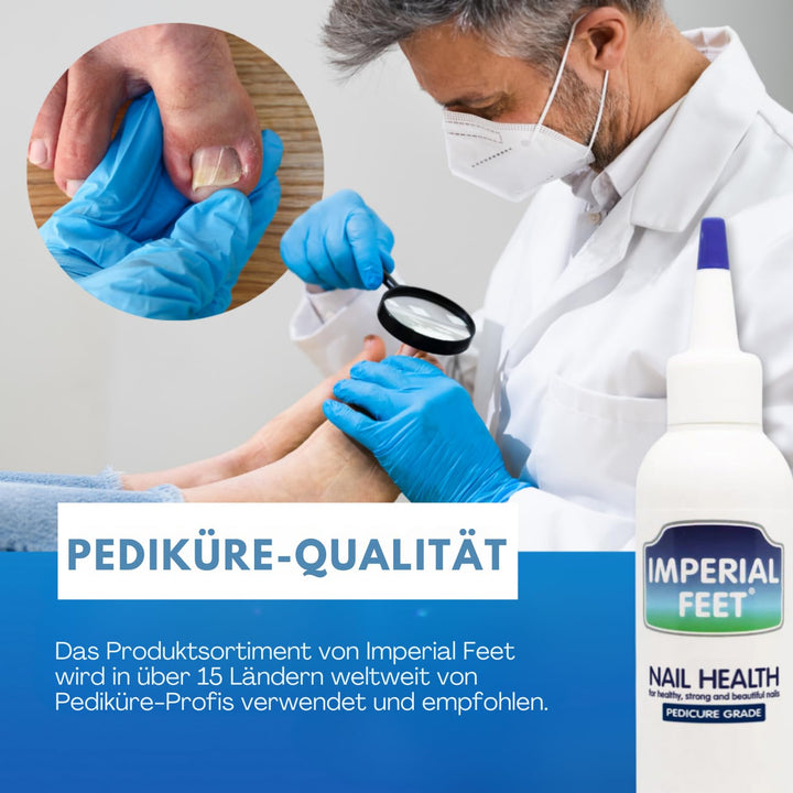 Imperial Feet Nagelhärter Ideales Zehennagelpflege-Set - Nagelpflegeprodukte für verfärbte, brüchige