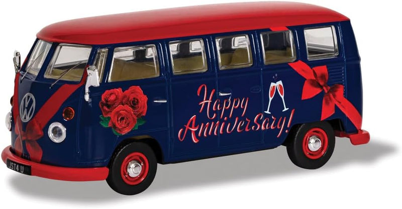 Volkswagen Campervan „Happy Anniversary", personalisierbares Geschenk