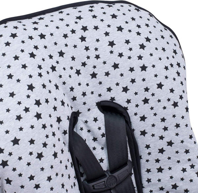 JYOKO Kids Abdecken Gepolsterte Universal für Babyschale (Black Star) Grau, Grau