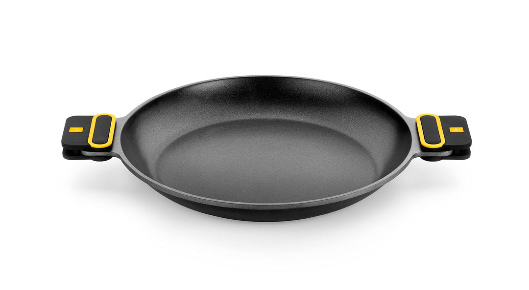 BRA Daily Pro - Paella-Pfanne, 36 cm, geschmiedetes Aluminium, Anti-Haft-Beschichtung ohne PFOA, gee