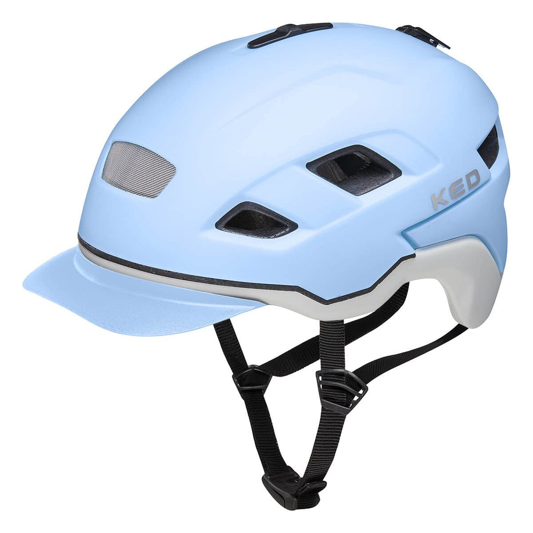 KED Berlin City Fahrrad Helm matt blau 2022 M (52-58cm), M (52-58cm)