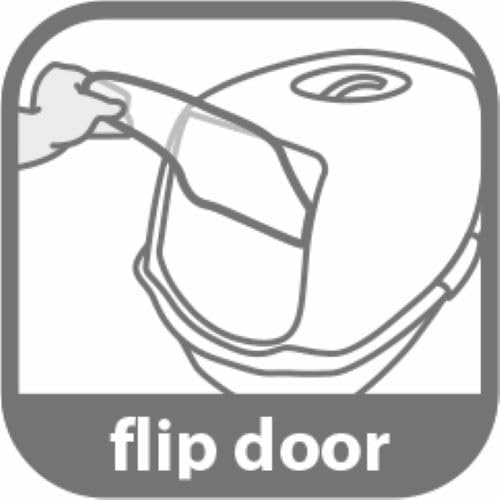 Flamingo Lexie Katzentoilette L - Schwarz, Mit Hohem Rand, 39 x 56 x 39,5 cm, Ideal für Maine Coon,