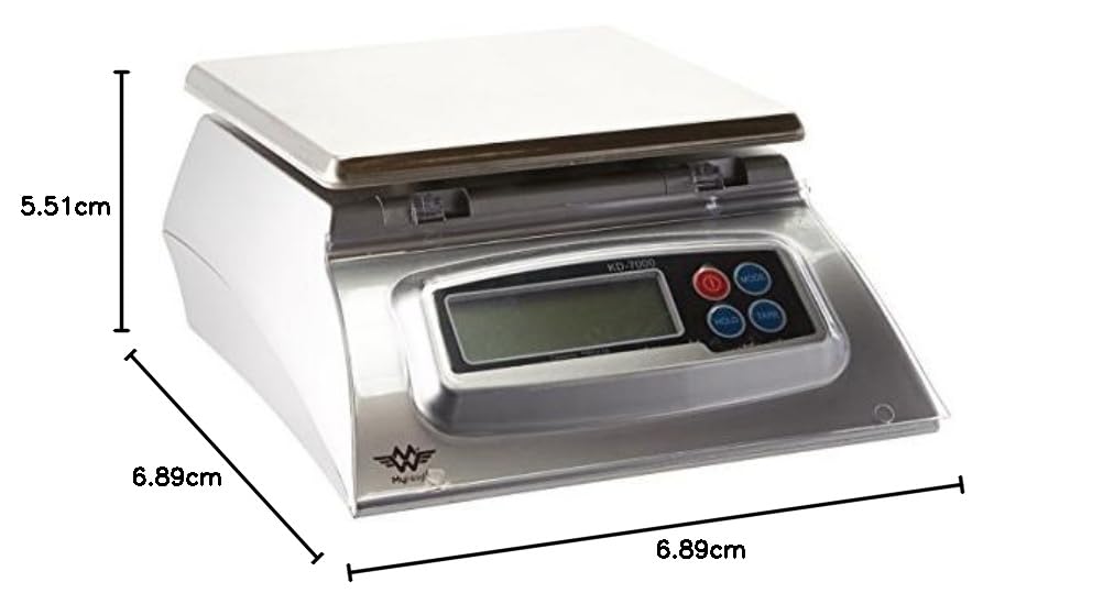 Küchenwaage My Weigh KD7000 silber schwarz, schwarz