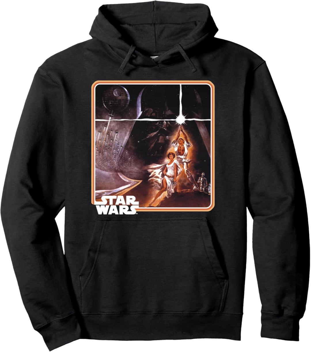 Star Wars Group Shot Dark Classic Movie Poster Pullover Hoodie