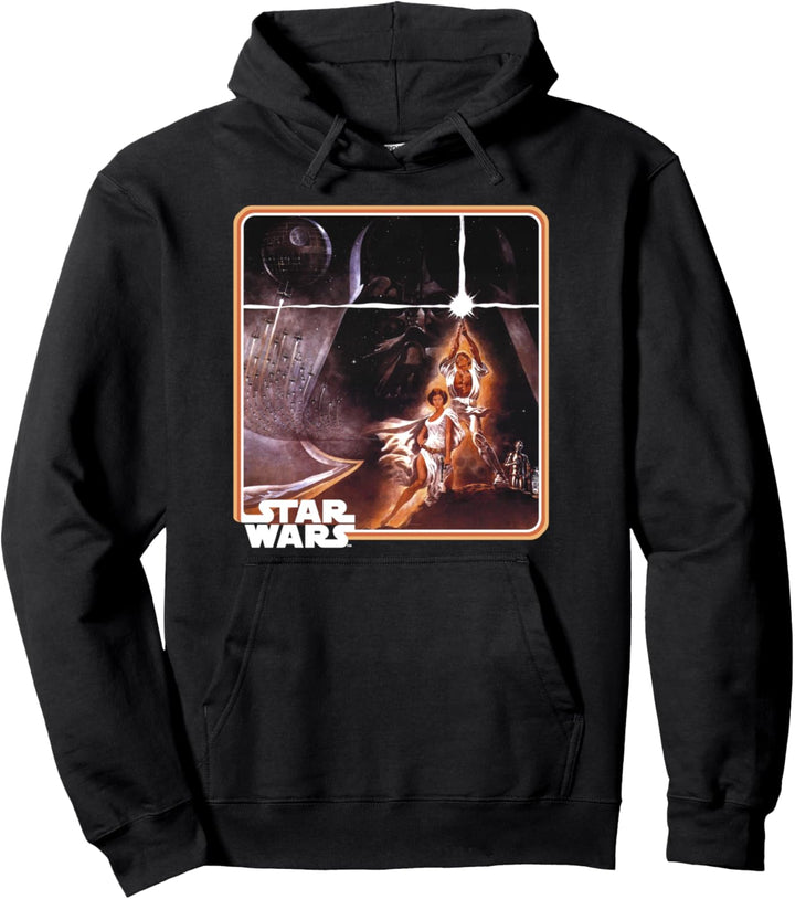 Star Wars Group Shot Dark Classic Movie Poster Pullover Hoodie