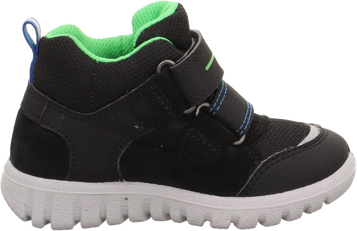 Superfit Jungen Sport7 Mini Sneaker 20 EU Schmal Schwarz Grün 0000, 20 EU Schmal Schwarz Grün 0