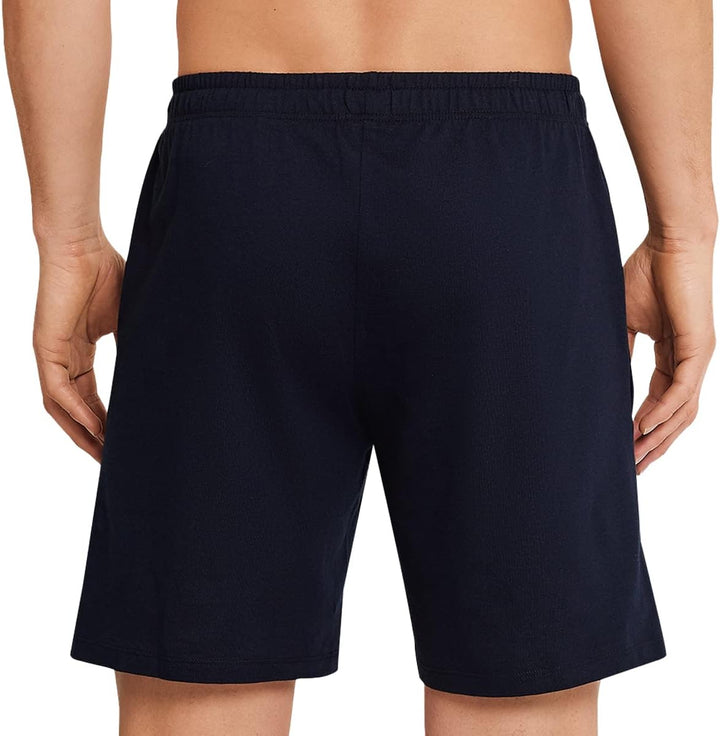 Schiesser Herren Kurze Schlafhose-Mix + Relax Pyjamaunterteil 52/ L Dunkelblau_163838, 52/ L Dunkelb
