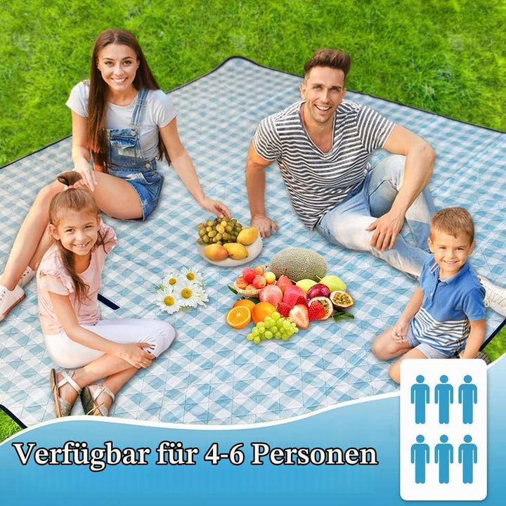 Waschbar Picknickdecke Wasserdicht Isoliert, Strandmatte Gepolstert Faltbar, Large Picnic Blanket Wa