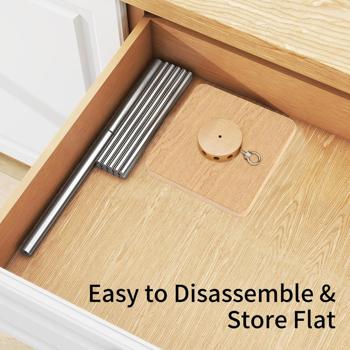 Nudel-Trockenständer, verstellbar, 304 Edelstahl, Nudelständer mit Griff, abnehmbarer Ständer, Nudel