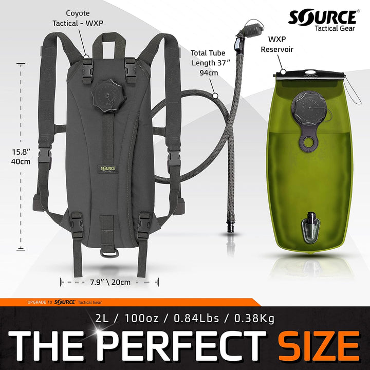 Source Tactical Trinksystem 2 Liter Schwarz, 2 Liter Schwarz