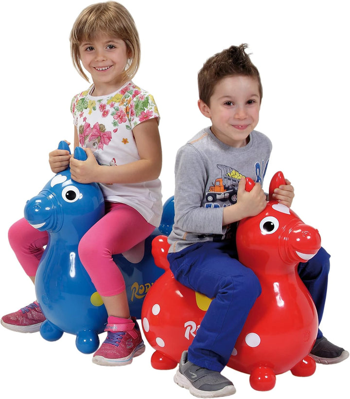 Ledraplastic 8002 Jakobs 4019960 - Rody Hüpfpferd, 3 Jahre, rot Gelb, Gelb