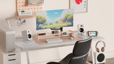 Kanto-S4 Desktop Lautsprecher-Ständer für mittlere Lautsprecher White, White
