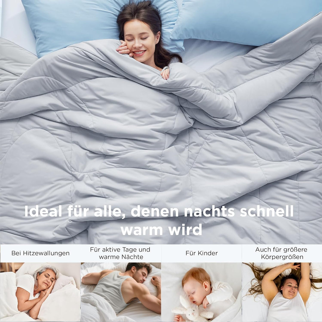 BEDSURE Kühldecke 240x220 Kühlende Bettdecke - Cooling Blanket Q-Max >0,4 | Arc-Chill Kühlende Decke