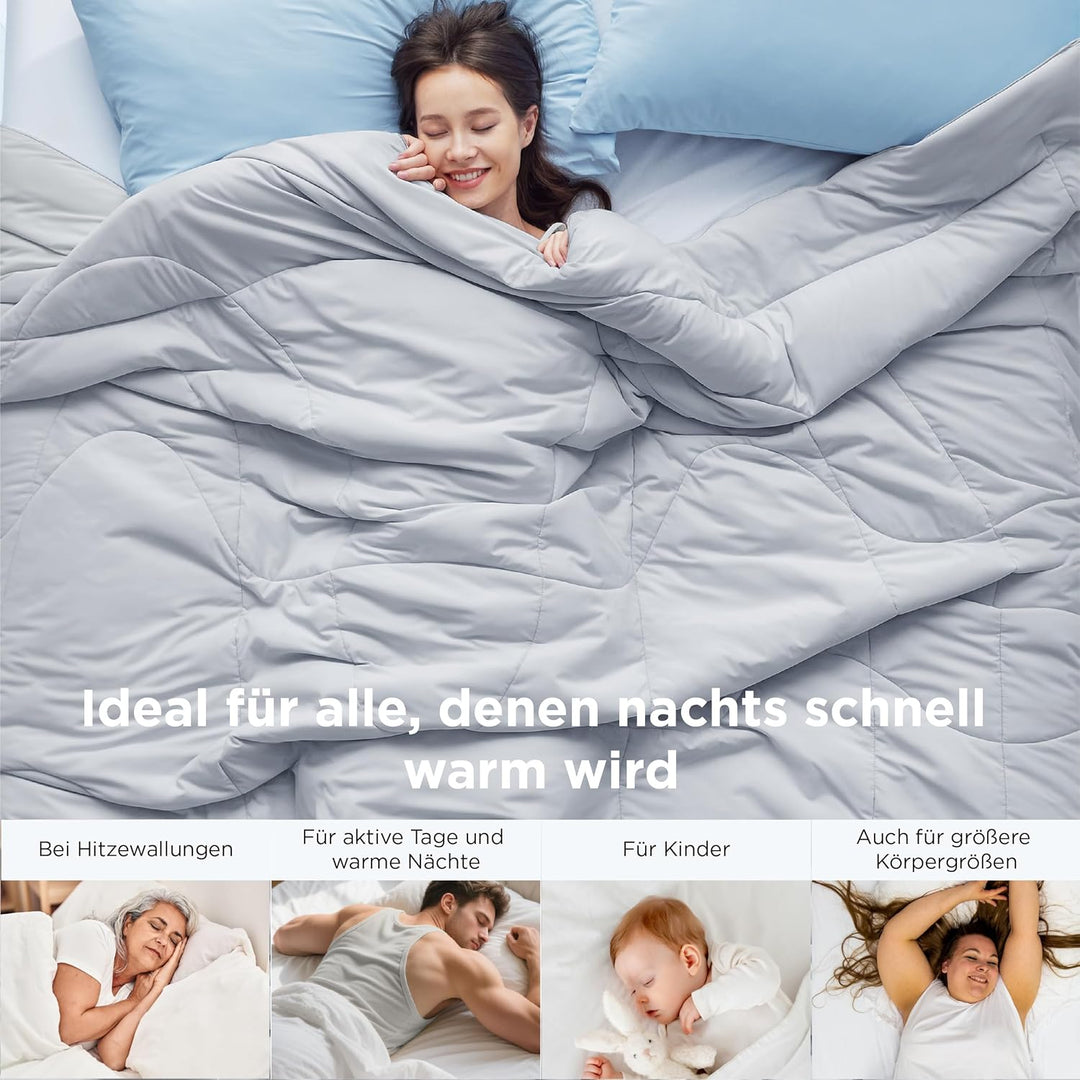 BEDSURE Kühldecke 200x200 Kühlende Bettdecke - Cooling Blanket Q-Max >0,4 | Arc-Chill Kühlende Decke
