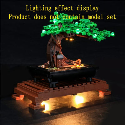 GEAMENT LED Licht-Set (Grün) Kompatibel mit Lego Bonsai Baum (Bonsai Tree) - Beleuchtungsset für Cre