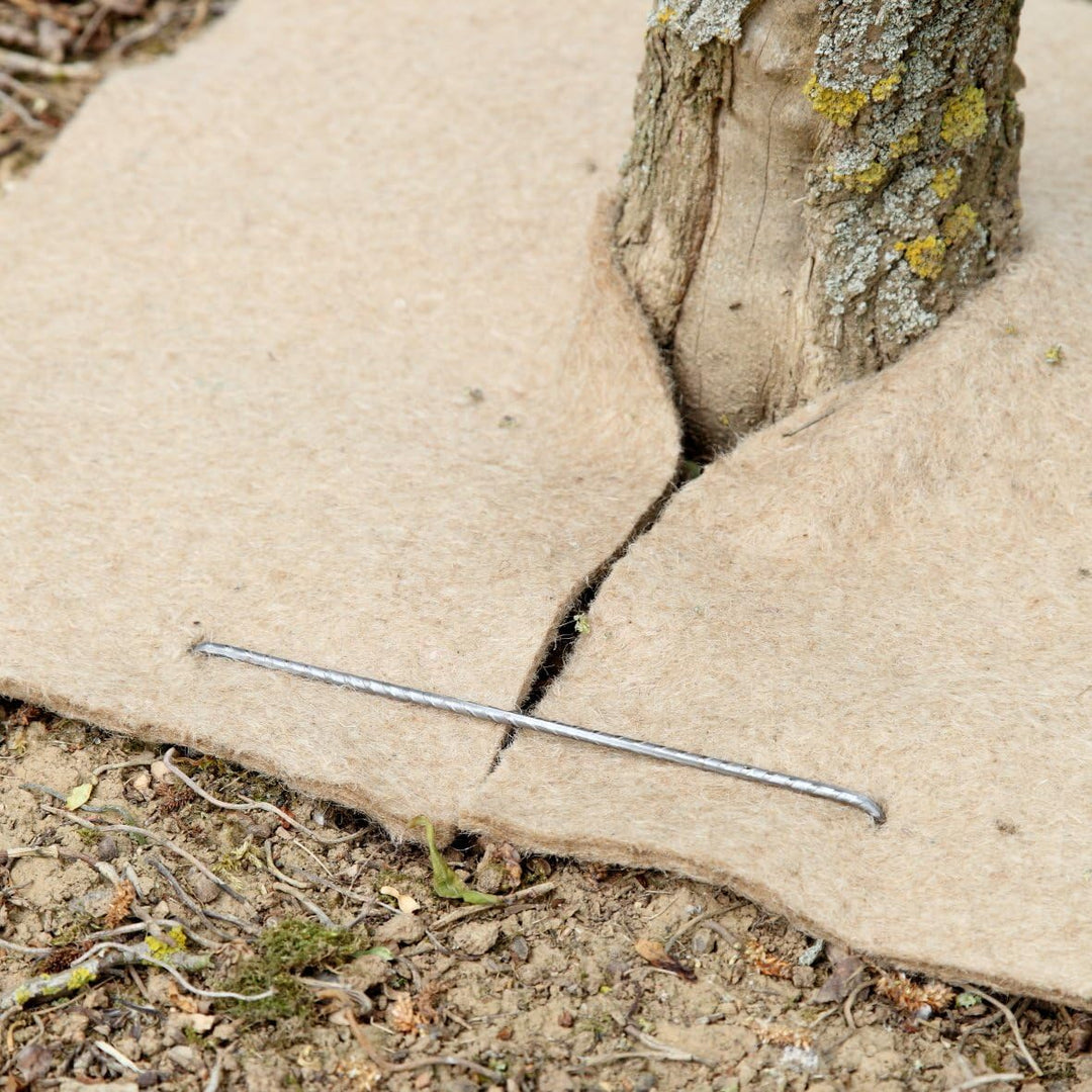 100 Stück Mulchklammern, Durchmesser 3,7 mm, gezahnt, 20 x 20 x 20 cm