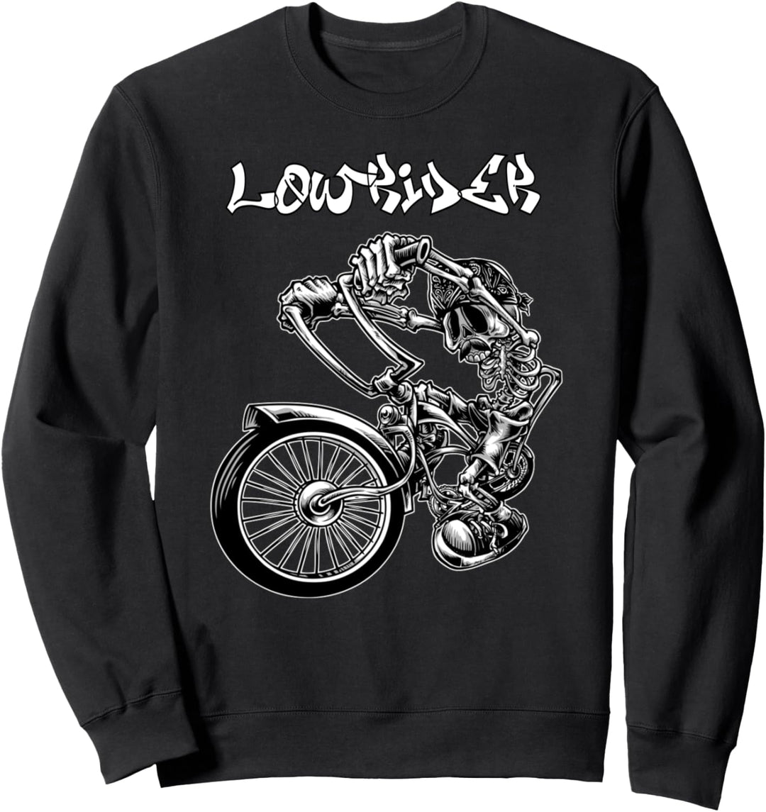 Low Rider Fahrrad für Männer. Chicano Cholo Syle Lowrider Sweatshirt