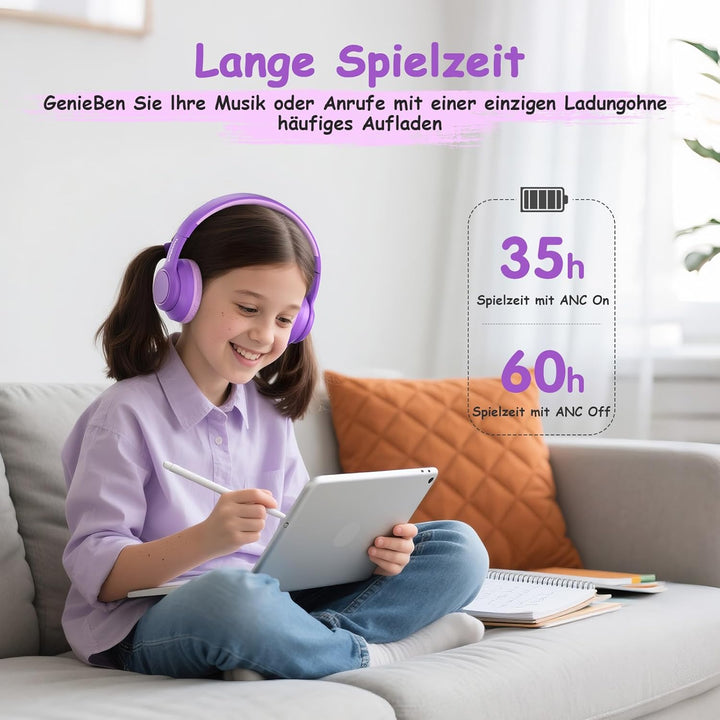 TONOSHARK Bluetooth Kopfhörer Kinder | Noise Cancelling Kinder Kopfhörer | Over-Ear Kinderkopfhörer