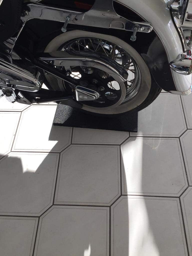 PROFIMAT® 2 in 1 Reifenschoner & Auffahrrampe 50x50x1-3 cm | Recycling Gummigranulat | Reifenschutzm