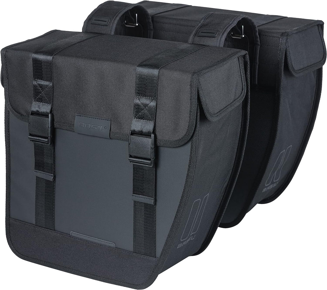 Basil B.V. Unisex – Erwachsene Packtaschen-2179233502 Packtaschen, Schwarz, 35 l