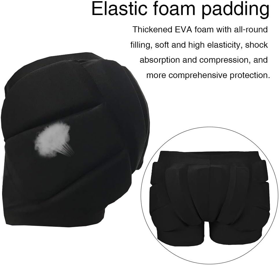 Gepolsterte Hüft-Shorts für Kinder, 3D-schützende, gepolsterte Shorts, Crash-Po-Pads für Snowboarden