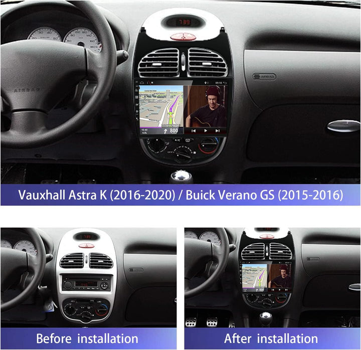 JOYX Android 12 IPS Autoradio Passt für Peugeot 206 (2002-2010) - 4G+64G - Eingebaut DSP/Carplay/And
