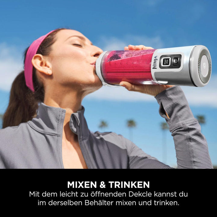 Ninja Blast Tragbarer Mixer / Blender / Smoothie Maker, 530ml Becher, Auslaufsicherer Deckel, Leistu