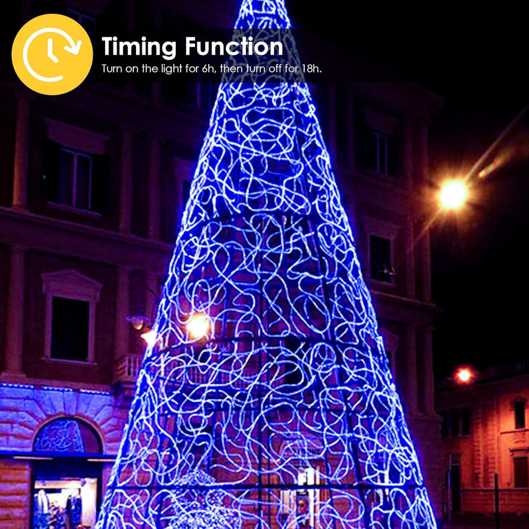 Jopassy LED Lichterschlauch Aussen, 10m 240 LEDs Lichtschlauch, Wasserfest LED Schlauch, Blau mit Ti