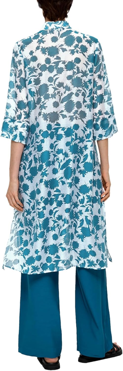s.Oliver BLACK LABEL Damen Blusen Kleid 36 Blue Green, 36 Blue Green