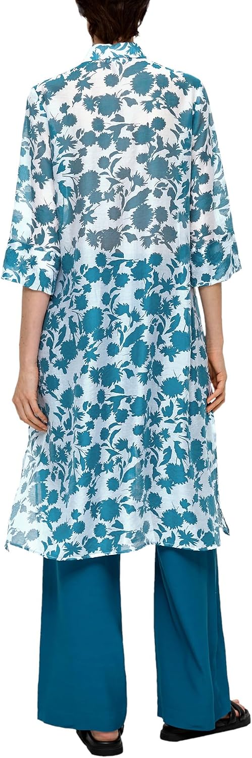 s.Oliver BLACK LABEL Damen Blusen Kleid 36 Blue Green, 36 Blue Green