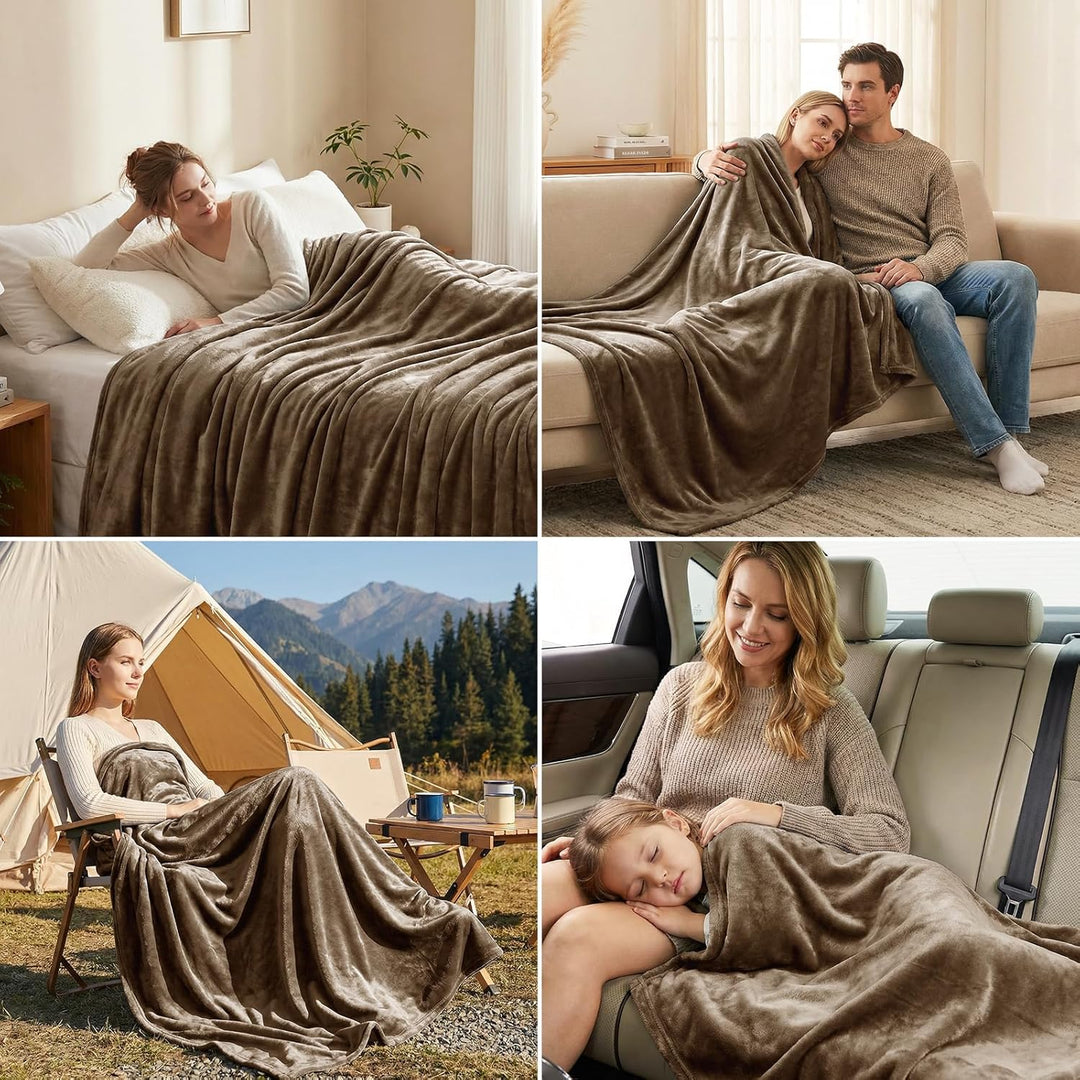 CozyLux Kuscheldecke Flauschig Decke Sofa 130x150 cm für 4 Jahreszeiten - Weich/Warm/Leicht Sofadeck
