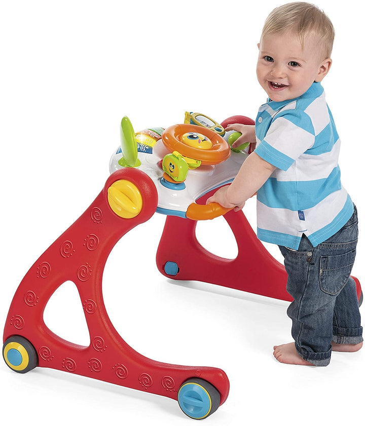 Chicco Grow and Walk 4in1 Baby Aktivitäts Spielzeug und Lauflernhilfe, Lernspielzeug mit manuellen A