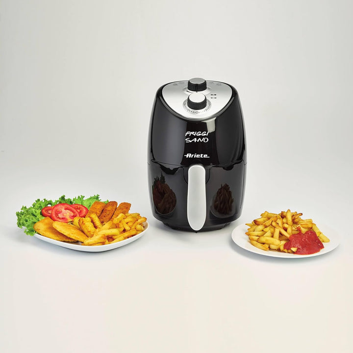 Ariete 4617, Airy Fryer Compact, Luftfritteuse, Fassungsvermögen 2 l, 1000 W, Temperatur max. 200 °C