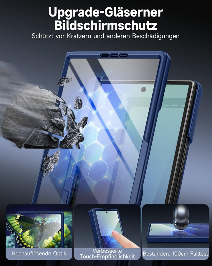 seacosmo für Samsung Galaxy Z Fold 7 Hülle mit MagSafe & Scharnierschutz & Ständer & Displayschutzfo