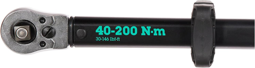 Wera 05075626001 Click-Torque C 3 Push R/L, einstellbarer Drehmomentschlüssel, 1/2", 40 - 200 Nm Sin