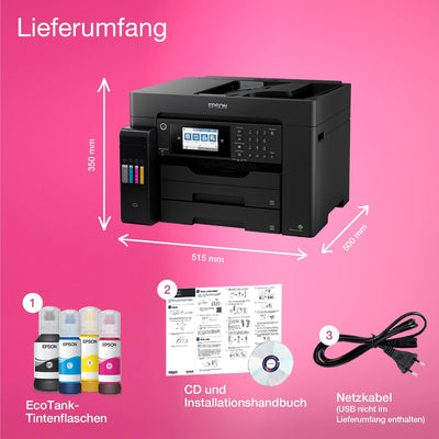 Epson EcoTank ET-16600 DIN-A3+-Multifunktions-WLAN-Tintentankdrucker mit Fax, ET-16600