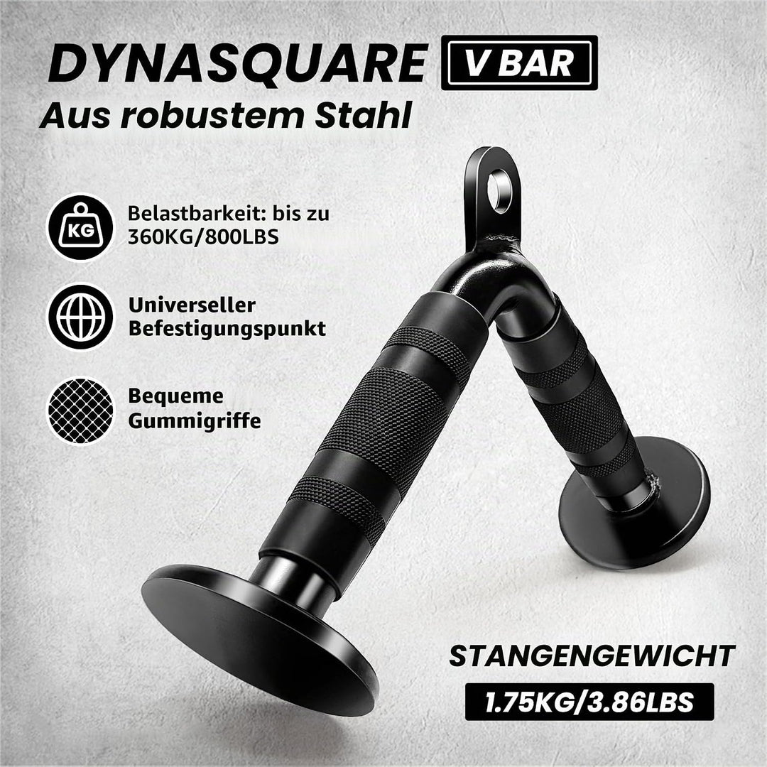 Lat-Pulldown-Aufsätze Combo, Kabelmaschinenzubehör mit Curl-Pulldown-Stange, passend für die meisten