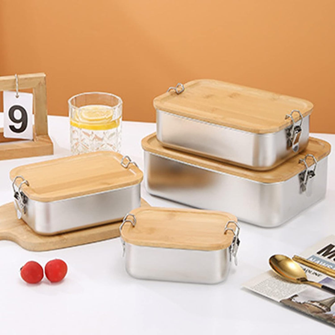 Bento Lunchbox für Erwachsene/Kinder,Edelstahl Brotdose und Lunchbox 800ml/1200ml/1500ml,Metalldose