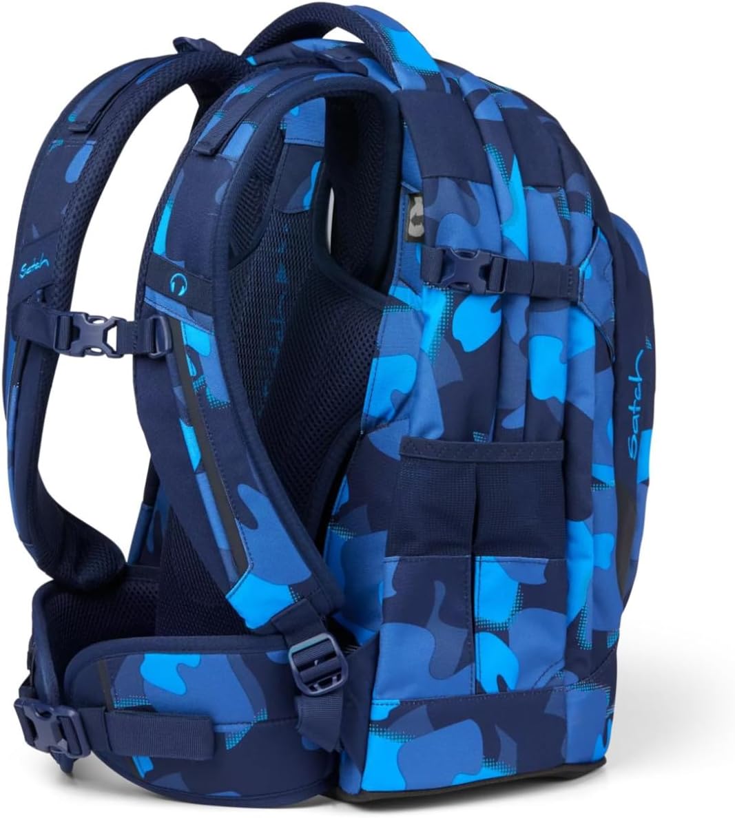 satch pack Schulrucksack ergonomisch, 30 Liter, Organisationstalent 30 Liter Troublemaker - Blau, 30